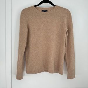 Lands’ End Brown Crewneck Cashmere Sweater